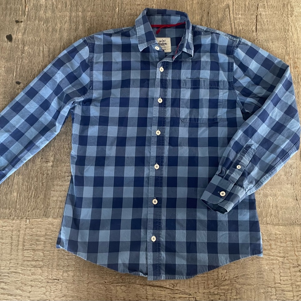 Mini Boden Long Sleeve Button Down Shirt - 11-12 years